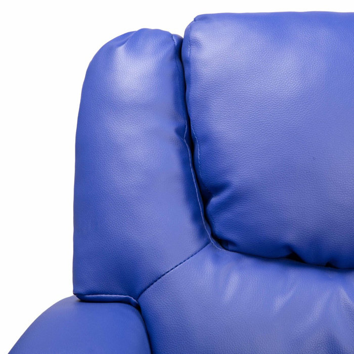 Winston Porter Kazlynn Kids Push Back Recliner Chair with Footrest and